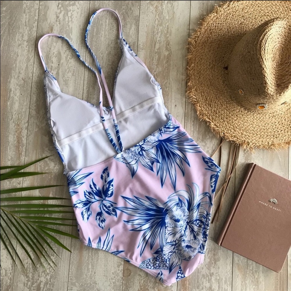 NWT One Piece Flower Swimsuit - Picture 4 of 8
